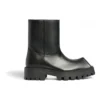 Bottines Rhino « Cuir de veau lisse noir » 763684WBB501000