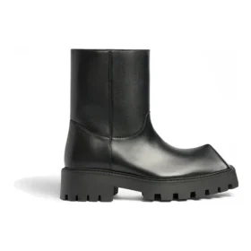 Bottines Rhino « Cuir de veau lisse noir » 763684WBB501000