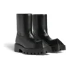 Bottines Rhino « Cuir de veau lisse noir » 763684WBB501000