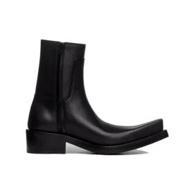 Bottines Santiago « Cuir de veau noir mat » 745530WBDO01000