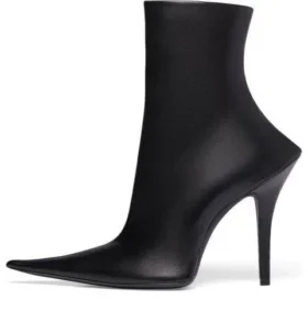 Bottines Witch 110 mm « Black Sheepskin » 747603WBCW01000