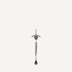 Boucle d’oreille « épée gothique » en argent