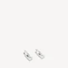 Boucles d&rsquo;oreilles B chain XS en argent