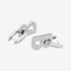 Boucles d&rsquo;oreilles B chain XS en argent