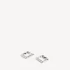Boucles d’oreilles B XS pour femme, argent brillant Boucles d’oreilles B XS pour femme, argent brillant