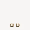 Boucles d’oreilles b xs pour femme en or brillant Boucles d’oreilles b xs pour femme en or brillant
