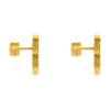 Boucles d’oreilles Bb 2.0 Texturées XS « Gold » 782982TZ99G0705