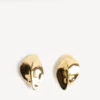 Boucles d’oreilles Bloom XS pour femme, dorées brillantes Boucles d’oreilles Bloom XS pour femme, dorées brillantes