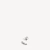 Boucles d’oreilles à clipser DIY pour homme, couleur argent