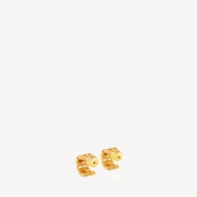 Boucles d’oreilles créoles nano pour femme en or brillant Boucles d’oreilles créoles nano pour femme en or brillant