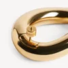 Boucles d’oreilles Eisa Ellipse pour femme, dorées brillantes