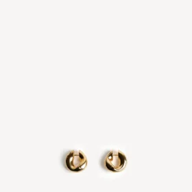 Boucles d’oreilles Eisa XS pour femme, dorées brillantes