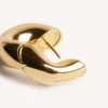 Boucles d’oreilles Eisa XS pour femme, dorées brillantes
