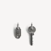 Boucles d’oreilles Neverlost pour homme en argent vieilli Boucles d’oreilles Neverlost pour homme en argent vieilli