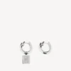 Boucles d’oreilles Saint-Germain pour femme, en argent brillant Boucles d’oreilles Saint-Germain pour femme, en argent brillant