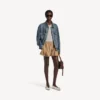 Boxer femme coupe trapèze, couleur beige sable Boxer femme coupe trapèze, couleur beige sable