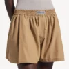 Boxer femme coupe trapèze, couleur beige sable Boxer femme coupe trapèze, couleur beige sable