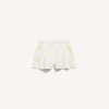 Boxer femme coupe trapèze « Extreme Tie Dye » blanc/jaune