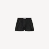 Boxer femme coupe trapèze noir