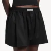 Boxer femme coupe trapèze noir