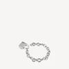 Bracelet cadenas en si bémol, argent/argent vieilli Bracelet cadenas en si bémol, argent/argent vieilli