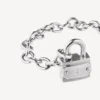 Bracelet cadenas en si bémol, argent/argent vieilli Bracelet cadenas en si bémol, argent/argent vieilli