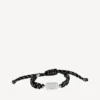 Bracelet en dentelle Saint-Germain noir/blanc/argent brillant Bracelet en dentelle Saint-Germain noir/blanc/argent brillant