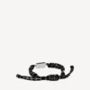 Bracelet en dentelle Saint-Germain noir/blanc/argent brillant Bracelet en dentelle Saint-Germain noir/blanc/argent brillant