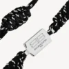 Bracelet en dentelle Saint-Germain noir/blanc/argent brillant Bracelet en dentelle Saint-Germain noir/blanc/argent brillant