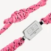 Bracelet en dentelle Saint-Germain rose/noir/blanc/argent brillant