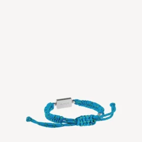 Bracelet en dentelle Saint-Germain turquoise/noir/vert/argent brillant