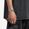 Bracelet en dentelle Saint-Germain turquoise/noir/vert/argent brillant Bracelet en dentelle Saint-Germain turquoise/noir/vert/argent brillant