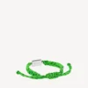 Bracelet en dentelle Saint-Germain vert fluo/noir/argent brillant Bracelet en dentelle Saint-Germain vert fluo/noir/argent brillant