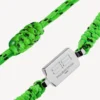 Bracelet en dentelle Saint-Germain vert fluo/noir/argent brillant Bracelet en dentelle Saint-Germain vert fluo/noir/argent brillant