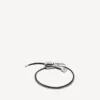 Bracelet à fermeture éclair à faire soi-même, disponible en argent brillant/argent vieilli/noir