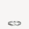 Bracelet gourmette avec icône BB Icon en argent vieilli