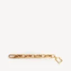 Bracelet à maillons « B » pour femme en or brillant