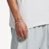 Bracelet Melrose pour homme en argent vieilli