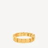 Bracelet nano à mini-maillons pour femme, doré brillant