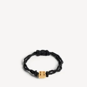 Bracelet Nano Ribbon BB pour femme, noir/or brillant