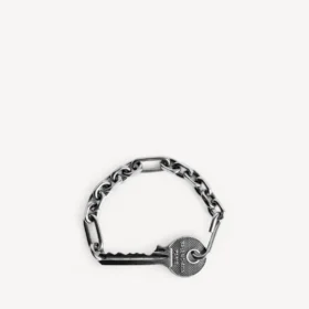 Bracelet Neverlost pour homme en argent vieilli