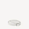 Bracelet triple City pour femme, blanc optique/argent brillant Bracelet triple City pour femme, blanc optique/argent brillant