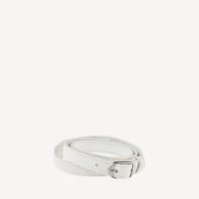 Bracelet triple City pour femme, blanc optique/argent brillant
