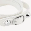 Bracelet triple City pour femme, blanc optique/argent brillant Bracelet triple City pour femme, blanc optique/argent brillant