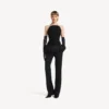 Bustier ajusté pour femme, noir