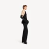 Bustier ajusté pour femme, noir