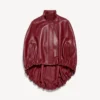 Cape courte pour femme, couleur bordeaux Cape courte pour femme, couleur bordeaux