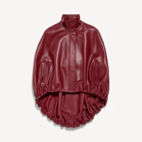 Cape courte pour femme, couleur bordeaux