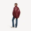 Cape courte pour femme, couleur bordeaux Cape courte pour femme, couleur bordeaux