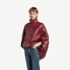 Cape courte pour femme, couleur bordeaux Cape courte pour femme, couleur bordeaux